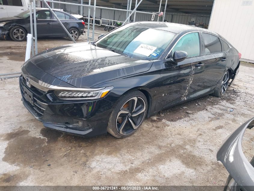 2021 HONDA ACCORD SEDAN SPORT - 1HGCV1F37MA036923