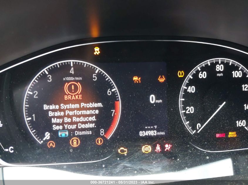 2021 HONDA ACCORD SEDAN SPORT - 1HGCV1F37MA036923