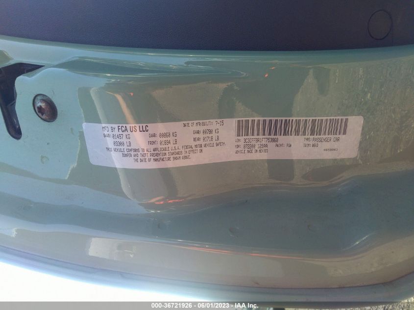 2015 FIAT 500 SPORT - 3C3CFFBR1FT753868