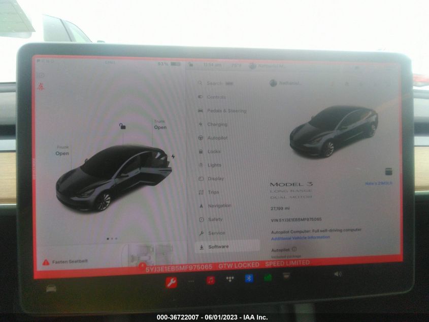 2021 TESLA MODEL 3 LONG RANGE - 5YJ3E1EB5MF975065