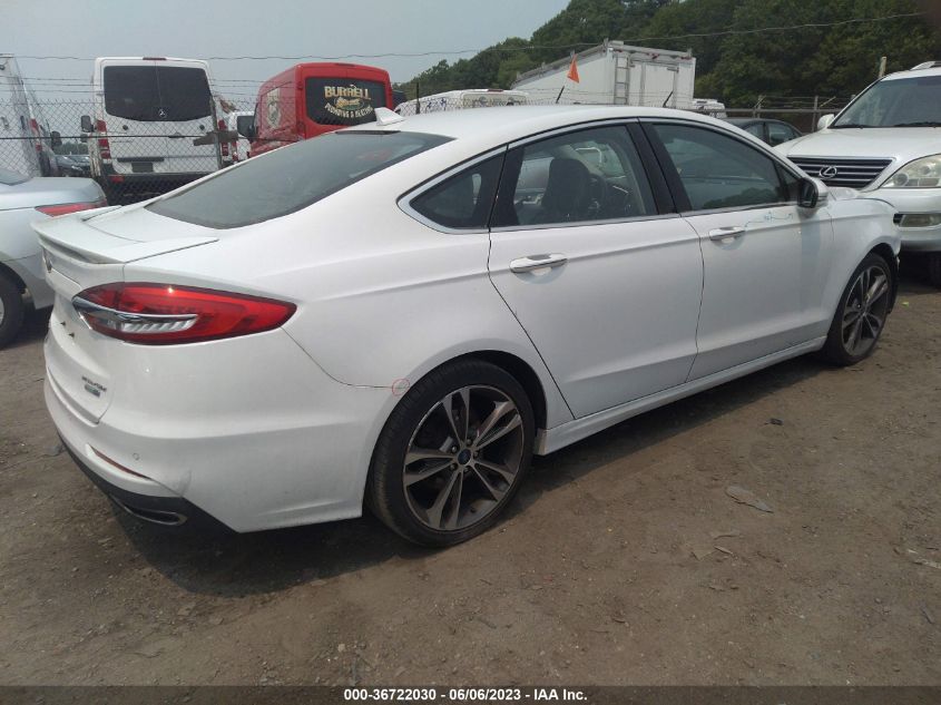 2019 FORD FUSION TITANIUM - 3FA6P0D92KR138288