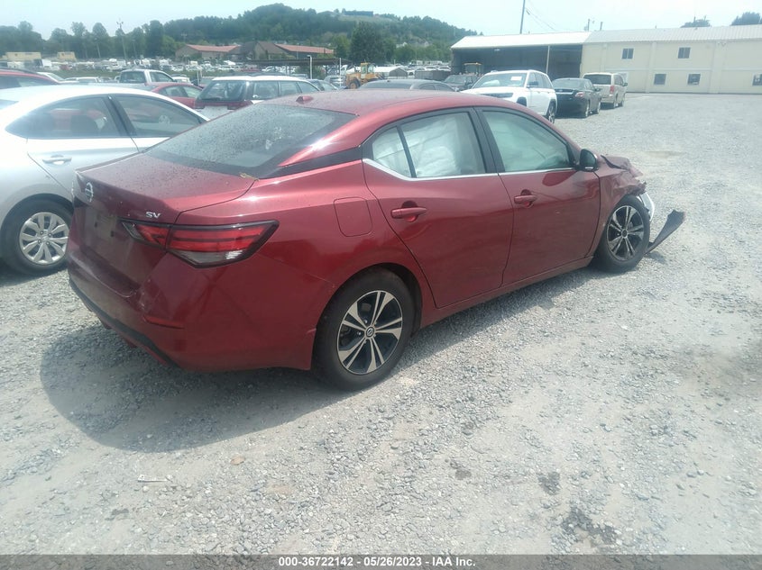 VIN 3N1AB8CV8LY205373 2020 NISSAN SENTRA SV