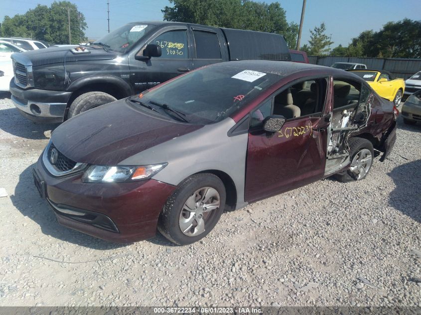 2014 HONDA CIVIC SEDAN LX - 19XFB2F58EE001723