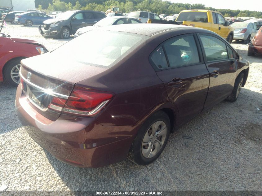 2014 HONDA CIVIC SEDAN LX - 19XFB2F58EE001723