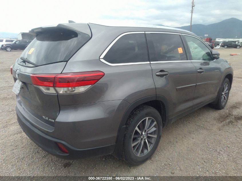 2019 TOYOTA HIGHLANDER SE/XLE - 5TDJZRFH8KS603211