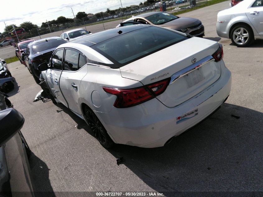 2016 NISSAN MAXIMA 3.5S/SV/SL/SR/PLAT - 1N4AA6AP3GC448912