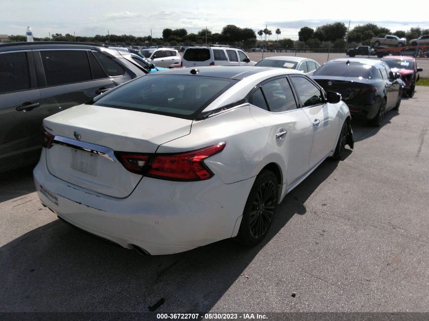 2016 NISSAN MAXIMA 3.5S/SV/SL/SR/PLAT - 1N4AA6AP3GC448912