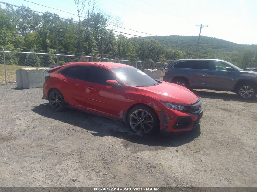 2019 HONDA CIVIC HATCHBACK SPORT - SHHFK7H42KU415280