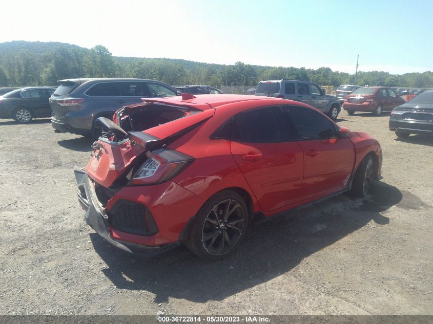 2019 HONDA CIVIC HATCHBACK SPORT - SHHFK7H42KU415280