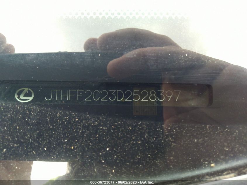 2013 LEXUS IS 250C JTHFF2C23D2528397