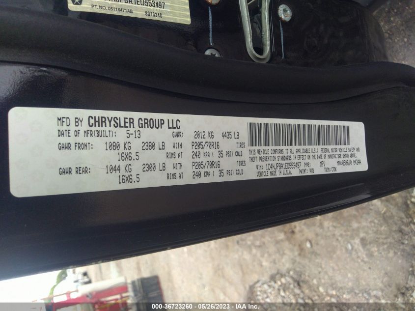 2014 JEEP PATRIOT SPORT - 1C4NJPBA1ED553497