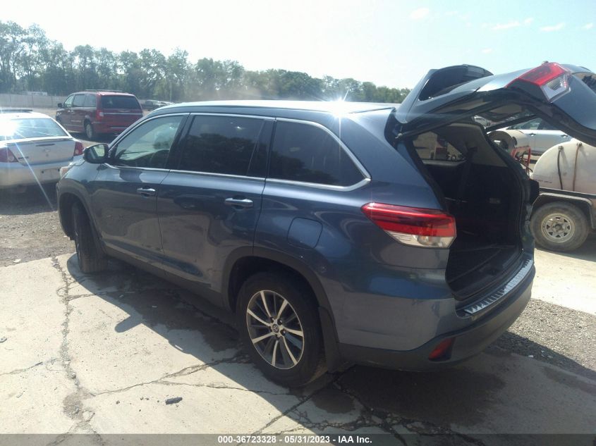 2019 TOYOTA HIGHLANDER SE/XLE - 5TDJZRFH6KS731642