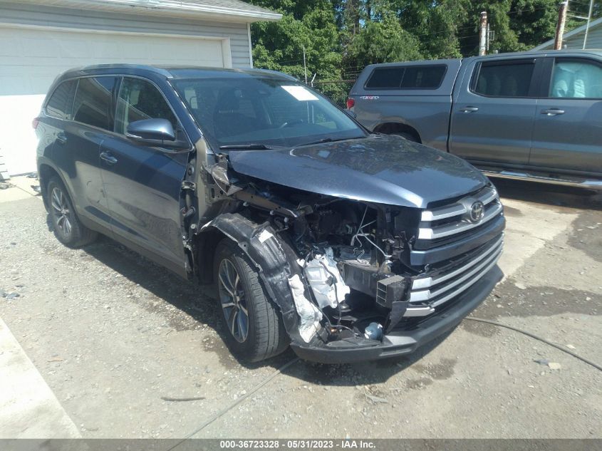 2019 TOYOTA HIGHLANDER SE/XLE - 5TDJZRFH6KS731642