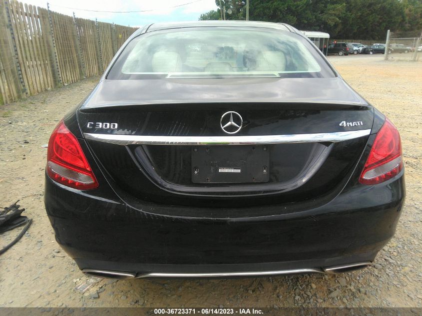 2016 MERCEDES-BENZ C-CLASS C 300 - 55SWF4KB0GU096818