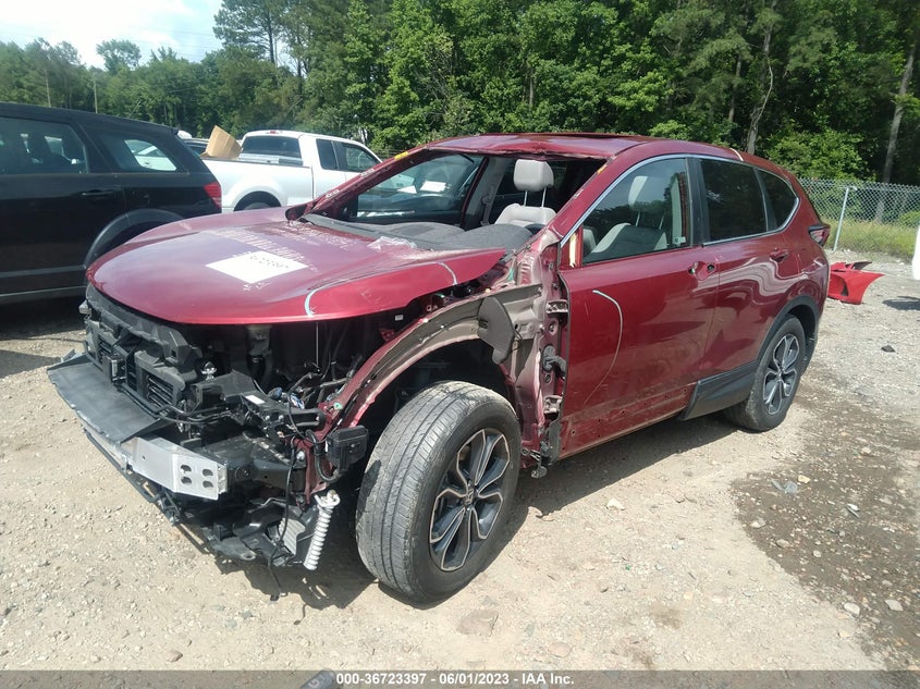 VIN 7FART6H84ME028956 2021 HONDA CR-V HYBRID EX-L