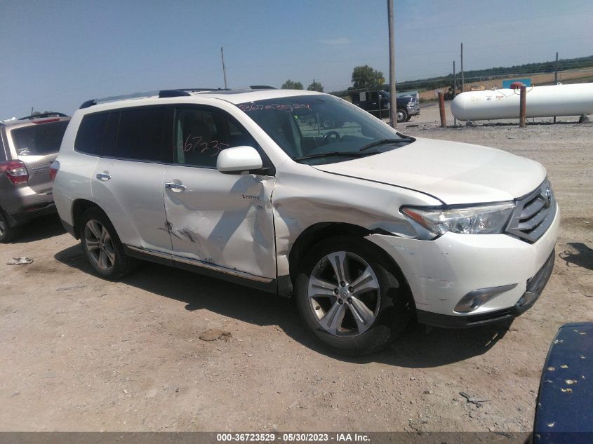 2013 TOYOTA HIGHLANDER LIMITED - 5TDDK3EH1DS198103