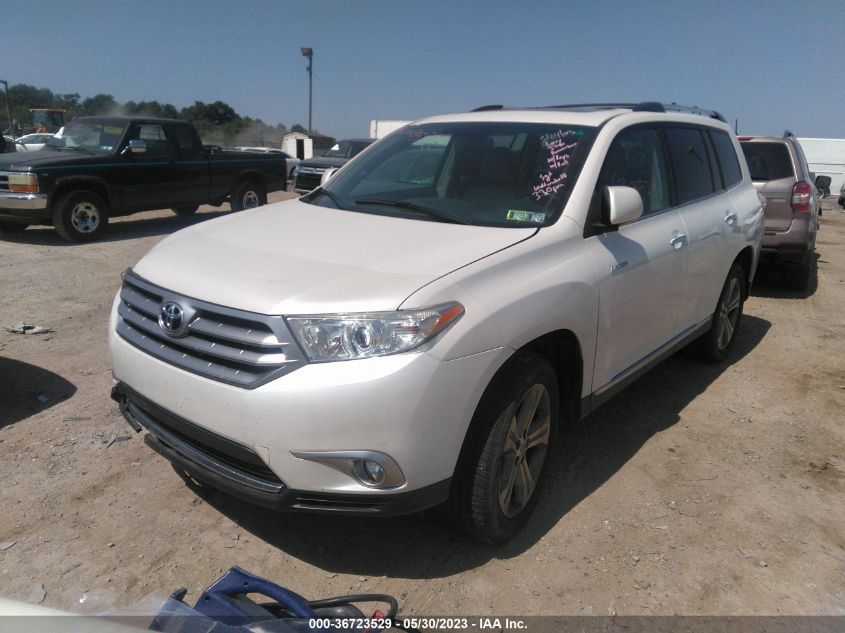 2013 TOYOTA HIGHLANDER LIMITED - 5TDDK3EH1DS198103