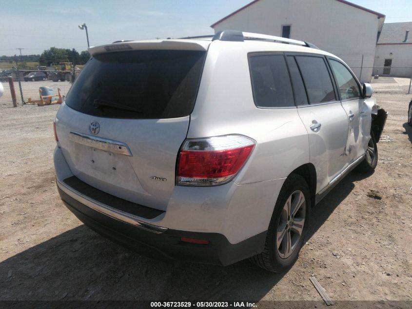 2013 TOYOTA HIGHLANDER LIMITED - 5TDDK3EH1DS198103