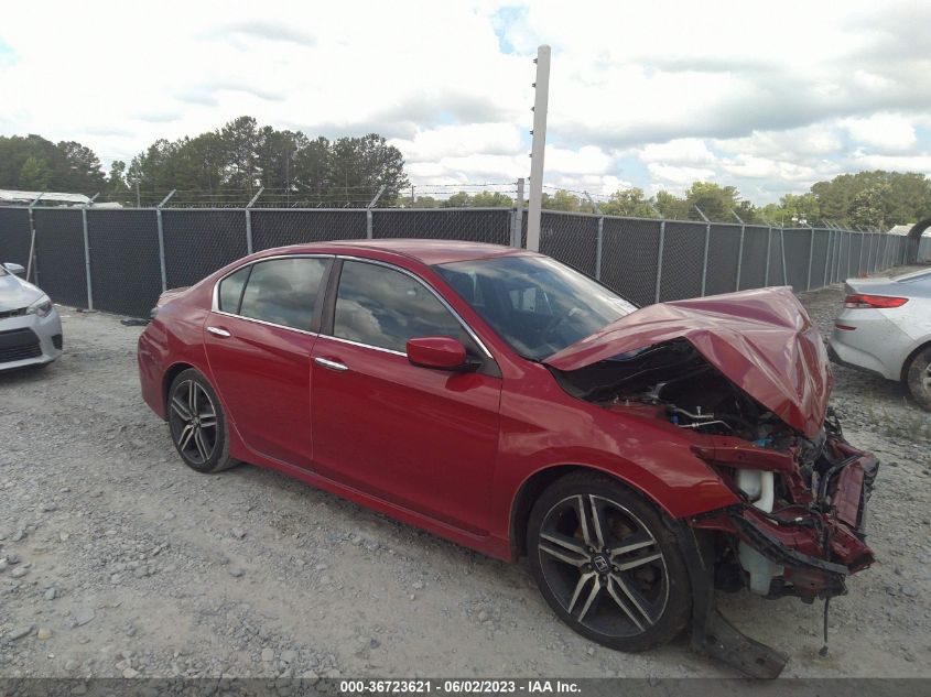 2017 HONDA ACCORD SEDAN SPORT - 1HGCR2F57HA097271