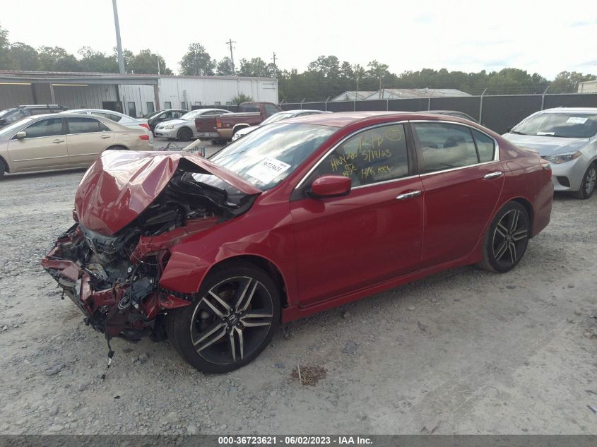 2017 HONDA ACCORD SEDAN SPORT - 1HGCR2F57HA097271