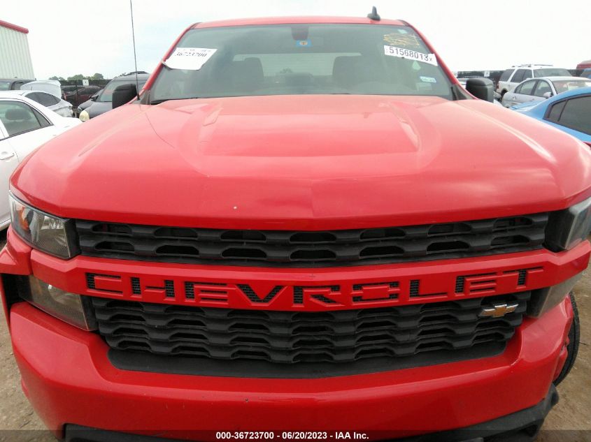 2020 CHEVROLET SILVERADO 1500 CUSTOM - 3GCPWBEH4LG410209