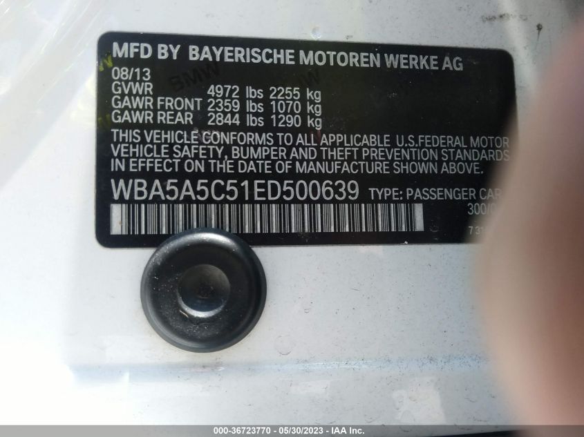 2014 BMW 528I - WBA5A5C51ED500639