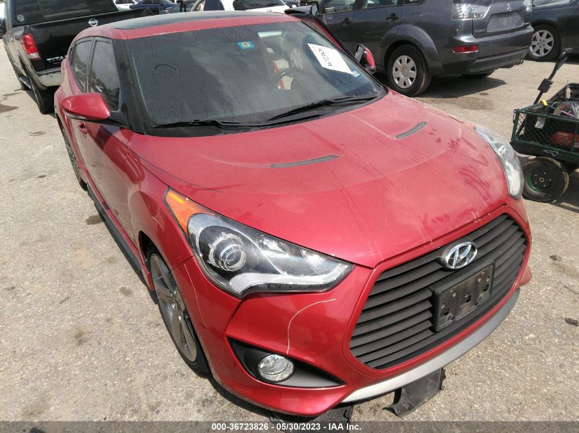 2014 HYUNDAI VELOSTER TURBO - KMHTC6AE2EU190560