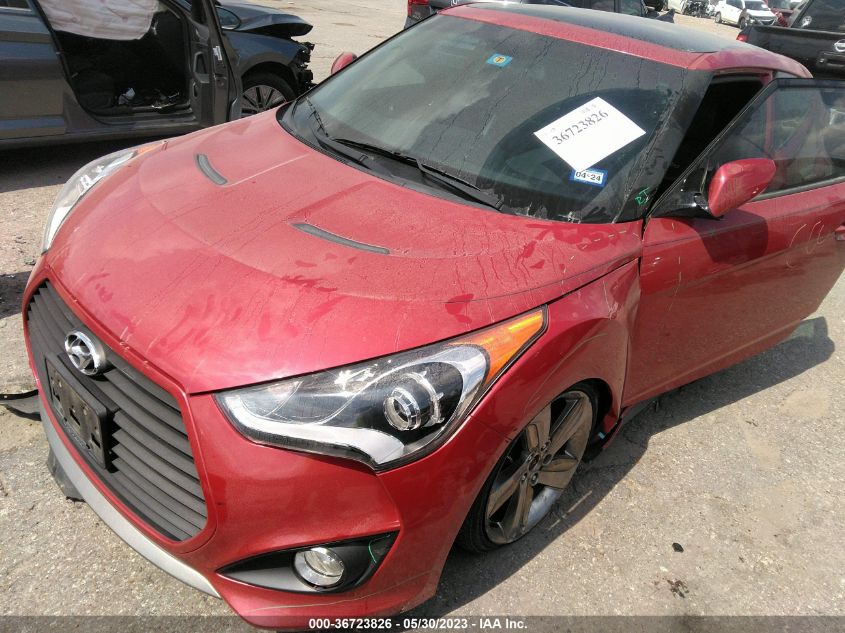 2014 HYUNDAI VELOSTER TURBO - KMHTC6AE2EU190560