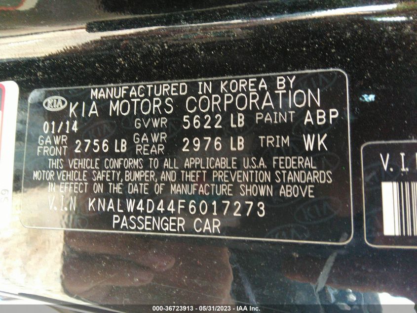 2015 KIA K900 LUXURY - KNALW4D44F6017273