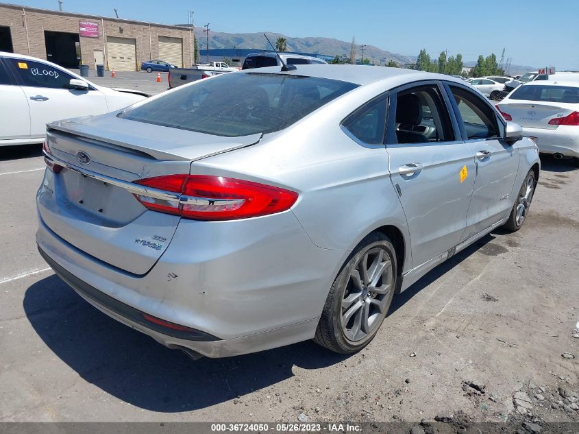 2017 FORD FUSION HYBRID SE - 3FA6P0LU6HR324835