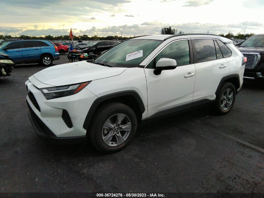 2022 TOYOTA RAV4 HYBRID XLE - 4T3RWRFV6NU051325
