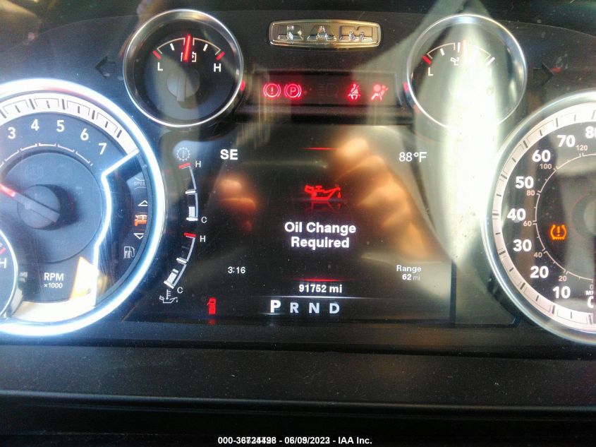 2013 RAM 1500 LARAMIE - 1C6RR7NT2DS657358