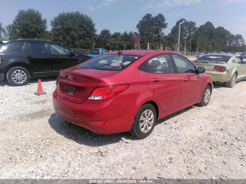 2016 HYUNDAI ACCENT SE - KMHCT4AE0GU103584