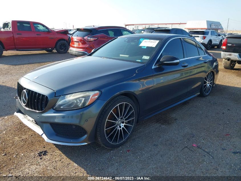 55SWF6GB3FU000165 2015 MERCEDES-BENZ C-CLASS - Image 2