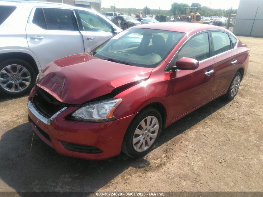 2015 NISSAN SENTRA SR/SL/S/SV/FE+ S - 3N1AB7AP3FL669154