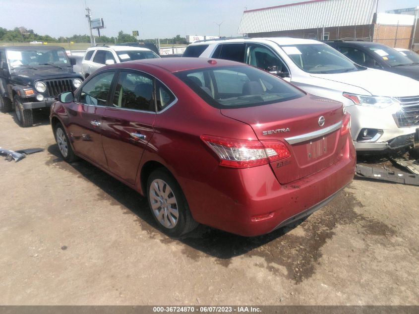 2015 NISSAN SENTRA SR/SL/S/SV/FE+ S - 3N1AB7AP3FL669154