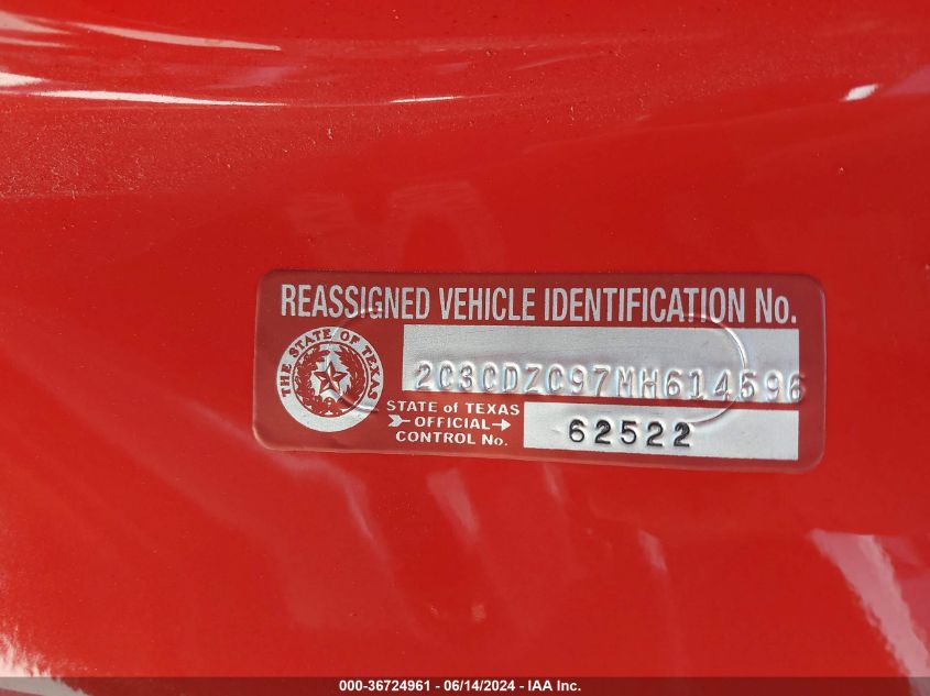 2021 DODGE CHALLENGER SRT HELLCAT WIDEBODY - 2C3CDZC97MH614596