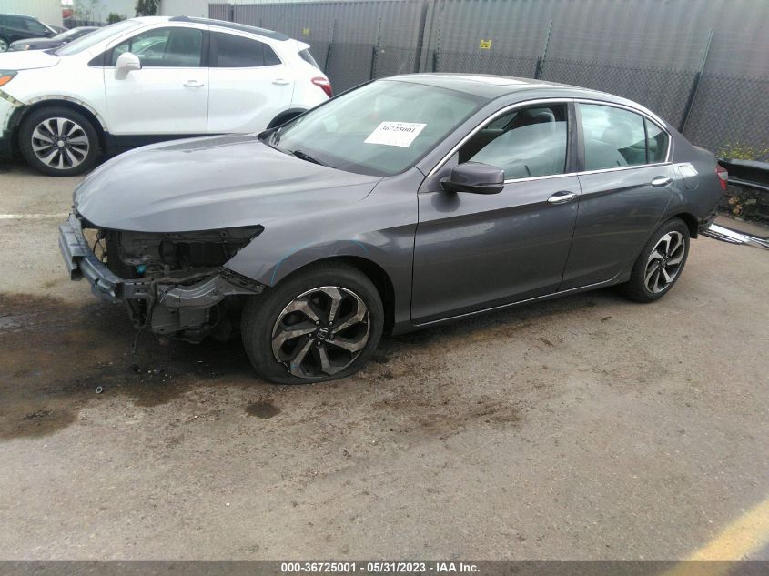 2016 HONDA ACCORD SEDAN EX - 1HGCR2F76GA128915
