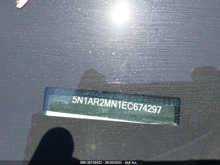2014 NISSAN PATHFINDER PLATINUM - 5N1AR2MN1EC674297