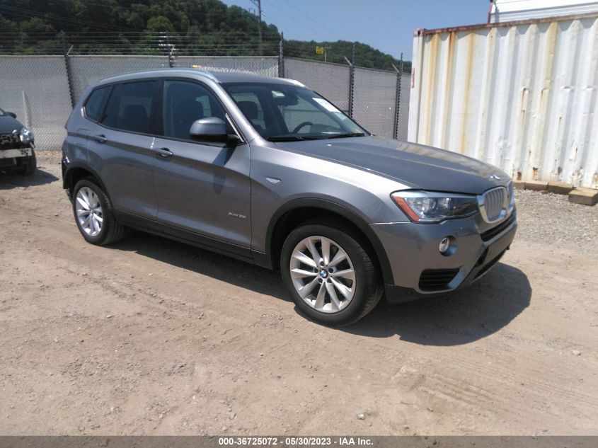 2017 BMW X3 XDRIVE28I - 5UXWX9C56H0T05949