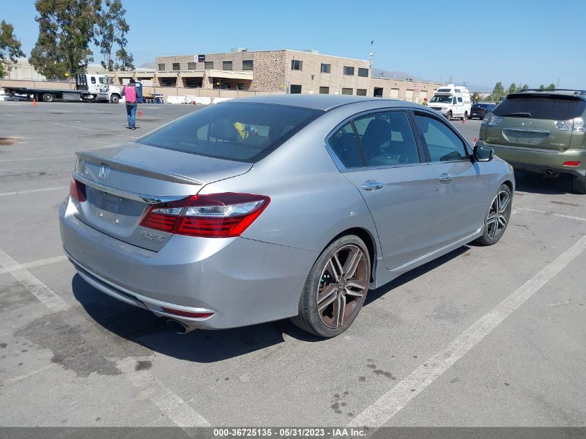 2017 HONDA ACCORD SEDAN SPORT SE - 1HGCR2F13HA121496