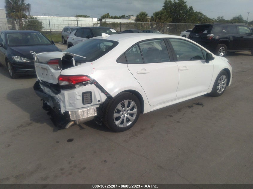 VIN 5YFEPMAE1NP372995 2022 TOYOTA COROLLA LE