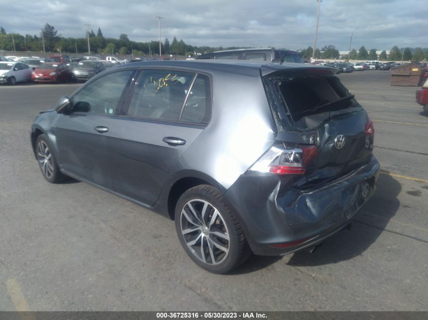 2016 VOLKSWAGEN GOLF TSI SE - 3VW217AU4GM042143