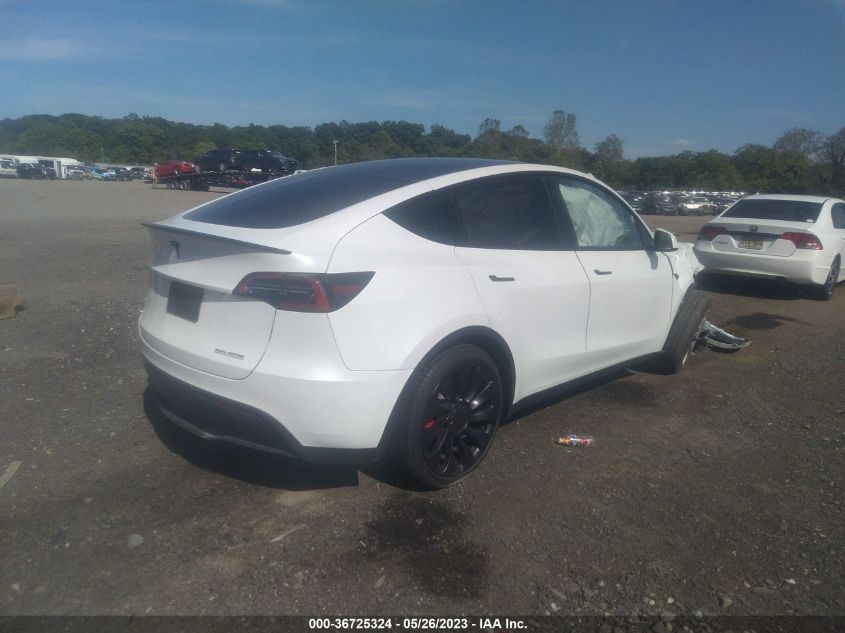 2022 TESLA MODEL Y PERFORMANCE - 7SAYGDEF4NF531250