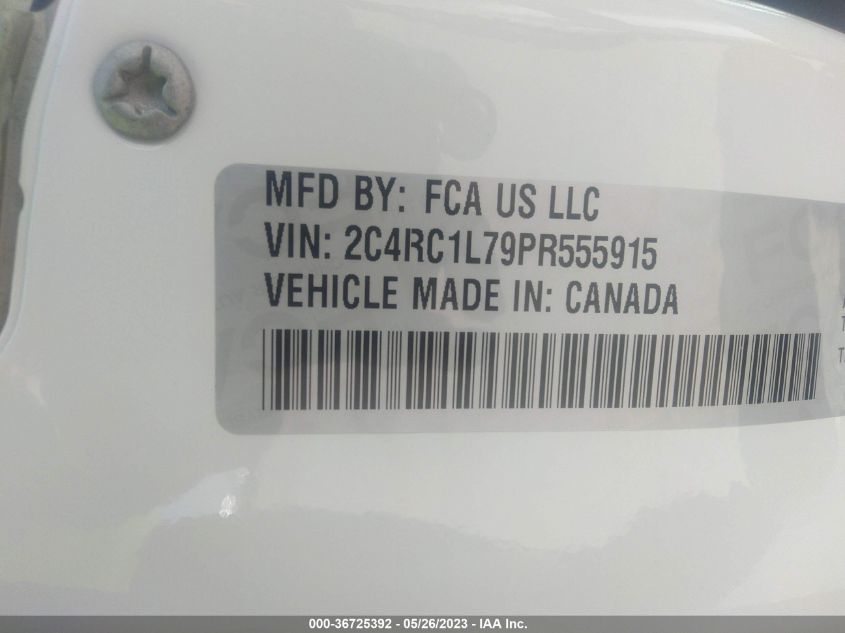 2023 CHRYSLER PACIFICA HYBRID TOURING L - 2C4RC1L79PR555915
