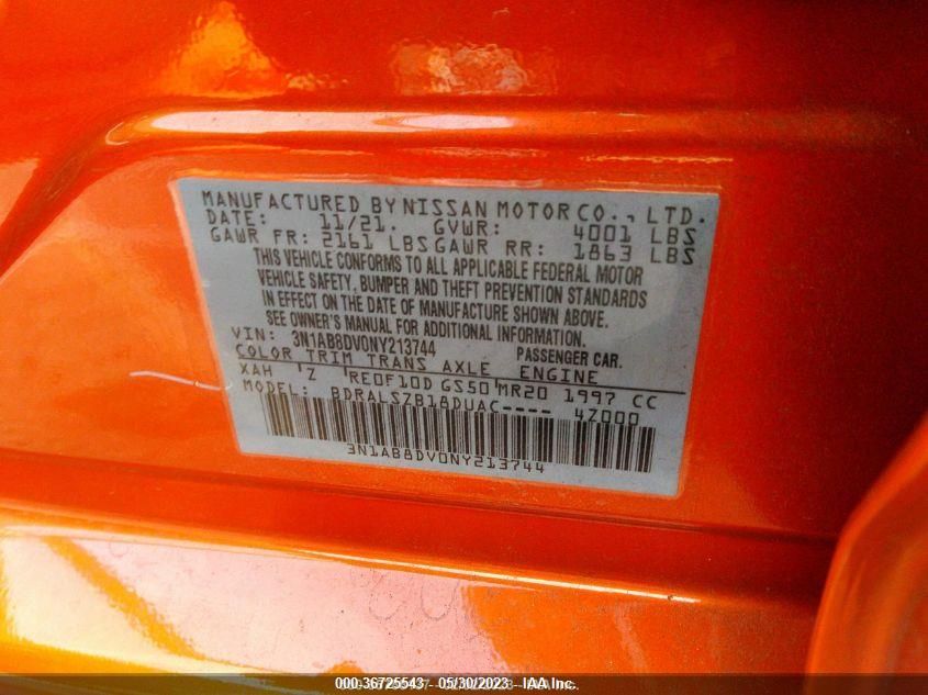 2022 NISSAN SENTRA SR - 3N1AB8DV0NY213744