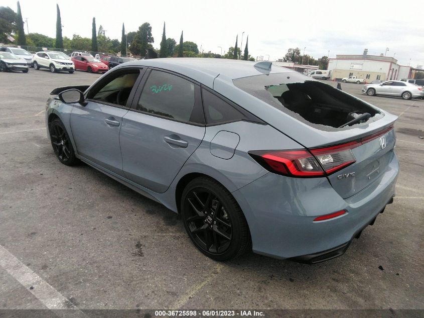 2023 HONDA CIVIC HATCHBACK SPORT - 19XFL2H89PE004492