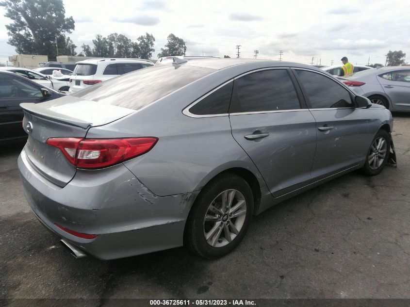 2015 HYUNDAI SONATA 2.4L SE - 5NPE24AF3FH014268