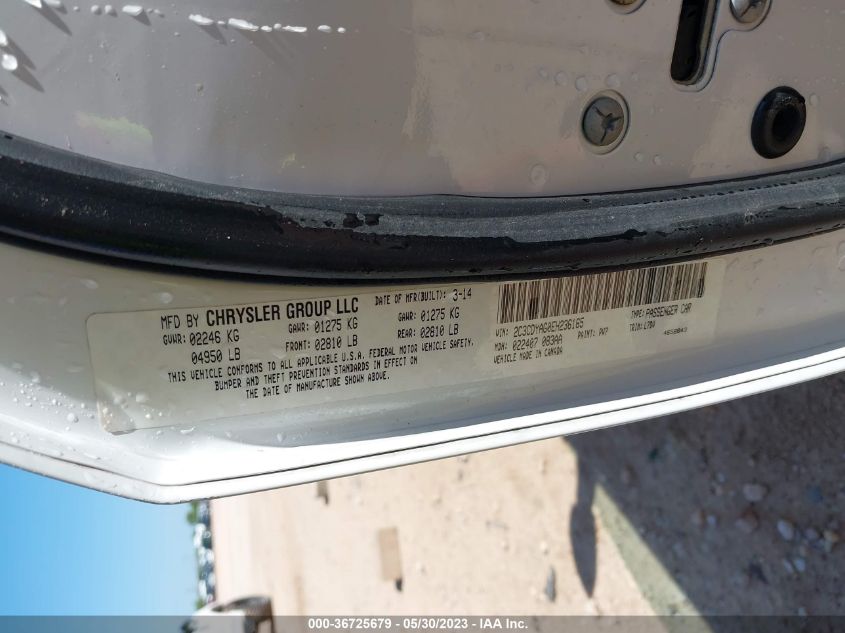 2014 DODGE CHALLENGER SXT - 2C3CDYAG0EH236165