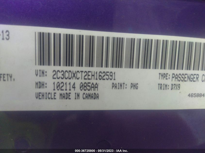 2014 DODGE CHARGER RT - 2C3CDXCT2EH162591